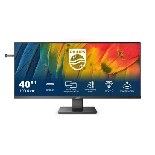 Monitor Philips 101,6 cm (40,0") 40B1U5600 3440x1440 120Hz IPS 4ms HDMI DisplayPort USB-C 100W 4xUSB3.2 HAS Zvočniki  3H sRGB121% AdaptiveSync KVM HDR400 5000-Series