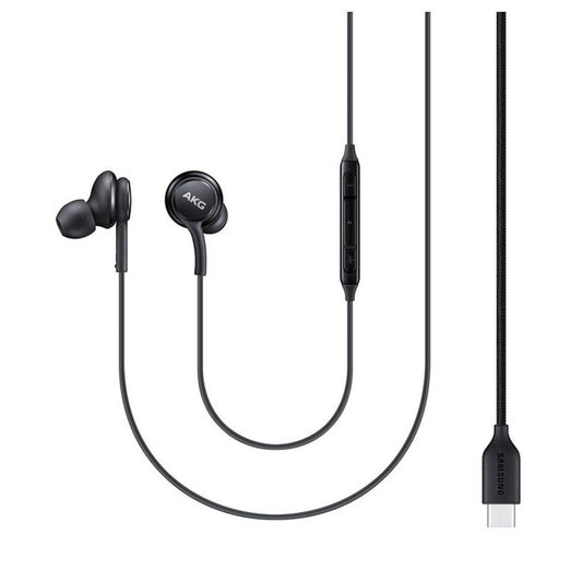 Slušalke žične Samsung ušesne z mikrofonom USB-C EO-IC100 črne (EO-IC100BBEGEU)