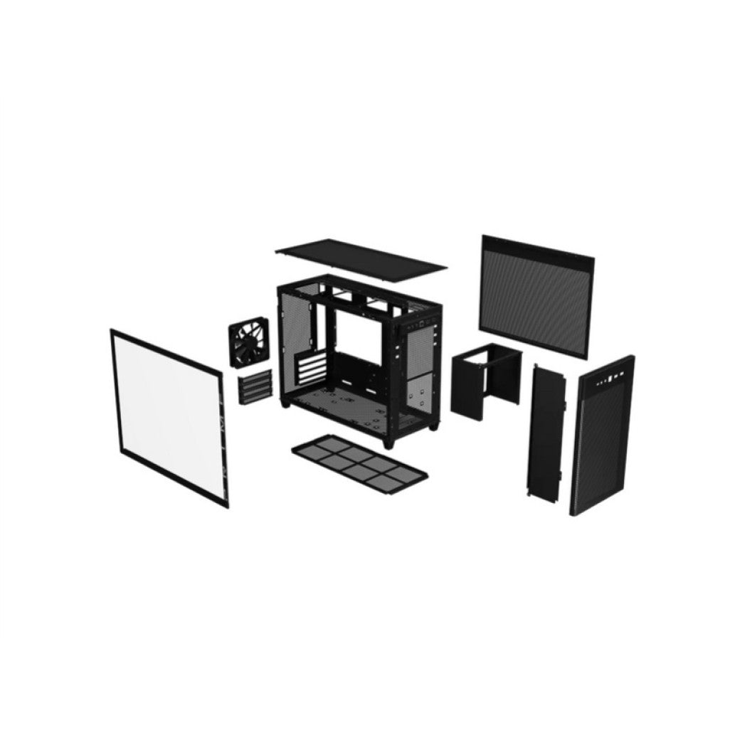 Ohišje Asus Prime AP201 (steklena stranica) miniATX - črna