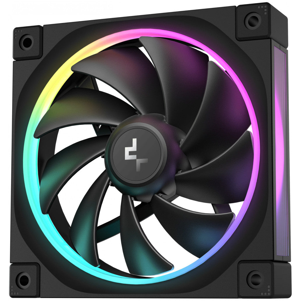Ventilator Deepcool FL12 120mm črna RGB (3 pack)