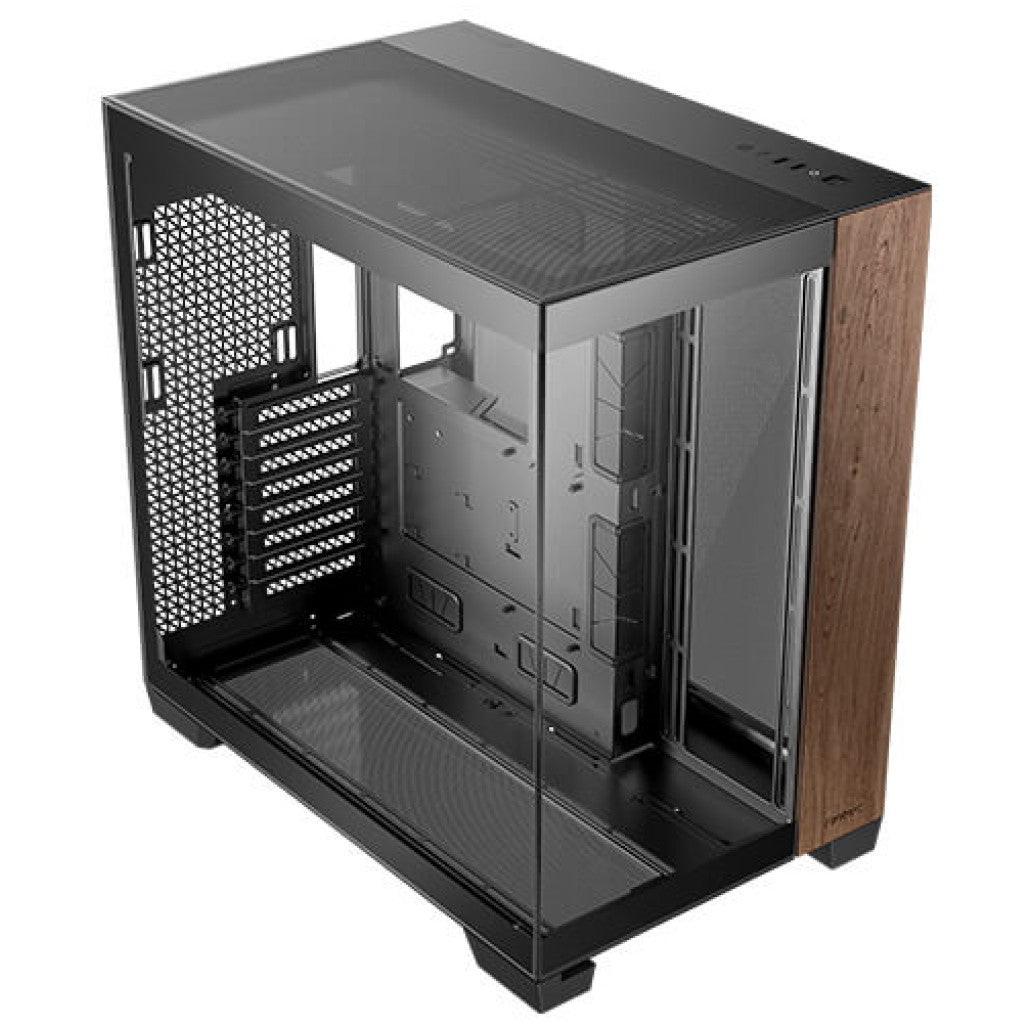 ANTEC C8 Wood Full-Tower okno črno/rjavo gaming ohišje