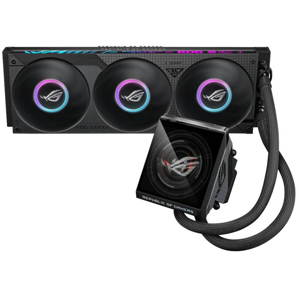 Vodno hlajenje Asus ROG STRIX LC IV LCD - 360mm ARGB črna (90RC01M1-B0EAY0)