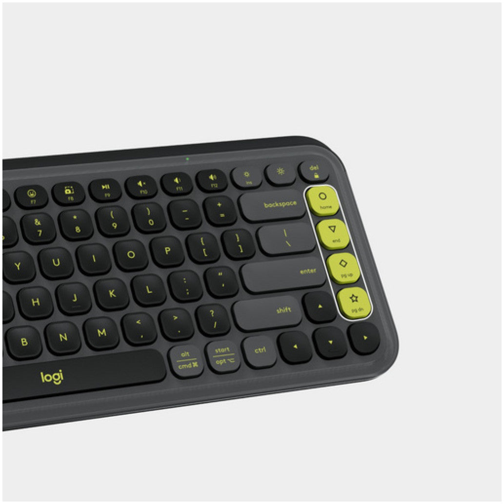 Tipkovnica brezžična + Bluetooth Logitech Pop Icon Keys US international | SLO gravura grafitna (920-013071)
