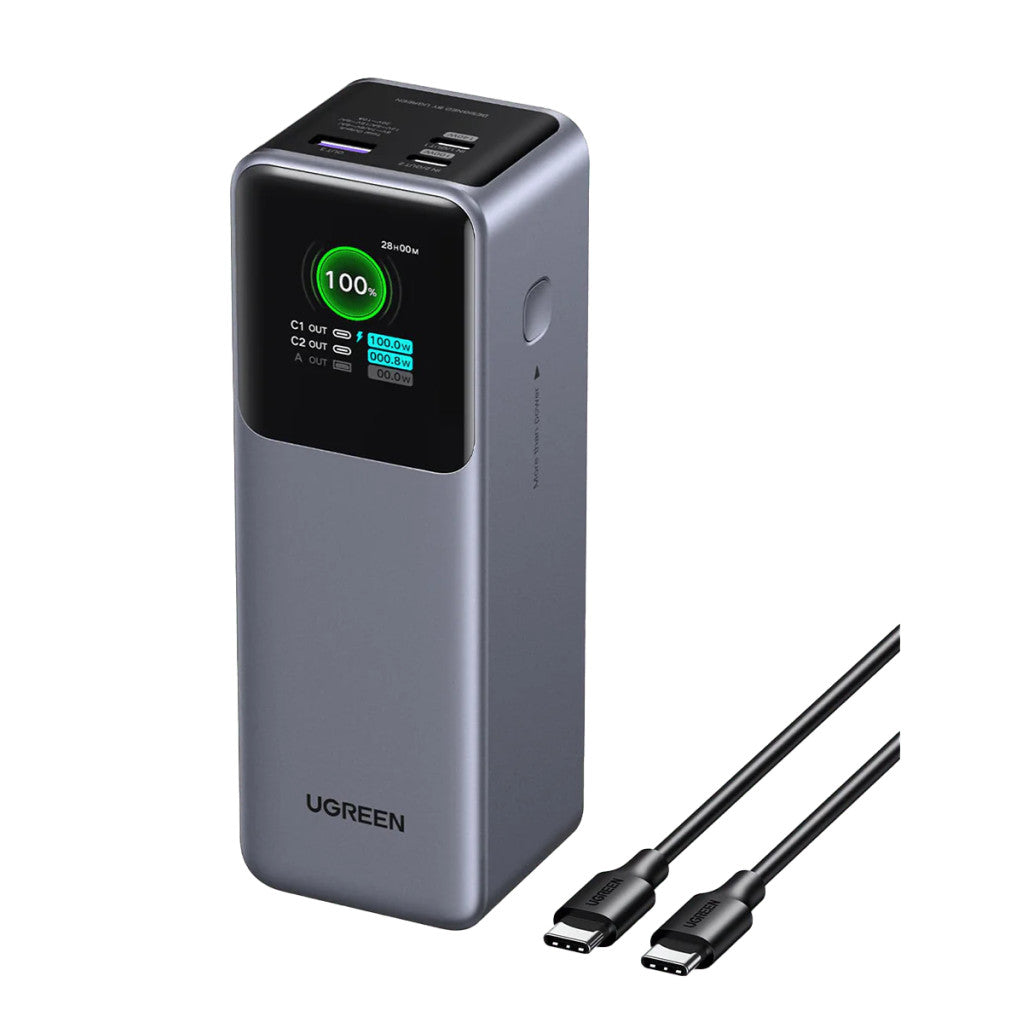 Prenosna baterija Ugreen 25000mAh 200W s pametnim digitalnim zaslonom