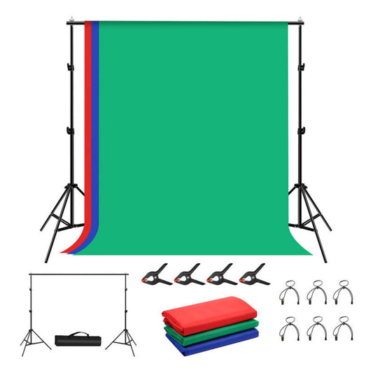 Prenosni foto studio Puluz - stojalo 2x 2,00m + RGB foto ozadje (PKT5204)