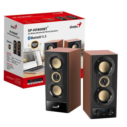Zvočniki Genius SP-HF800BT 20W 2.0 (črna-rjava)