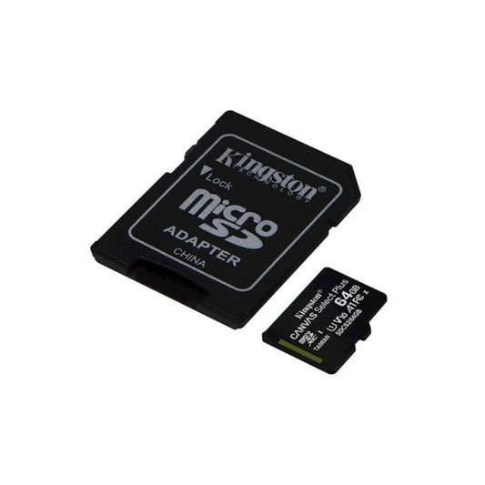 Spominska kartica microSDXC 64GB Kingston Canvas Select Plus 100MB/s/85MB/s U1 V10 UHS-I A1 +adapter (SDCS2/64GB)