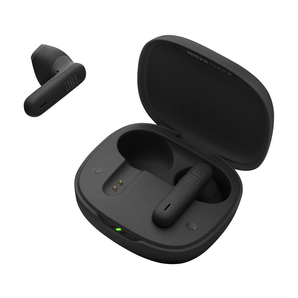 Slušalke brezžične JBL ušesne BT Wave Flex 2 črne z mikrofonom (JBLWFLEX2BLK)