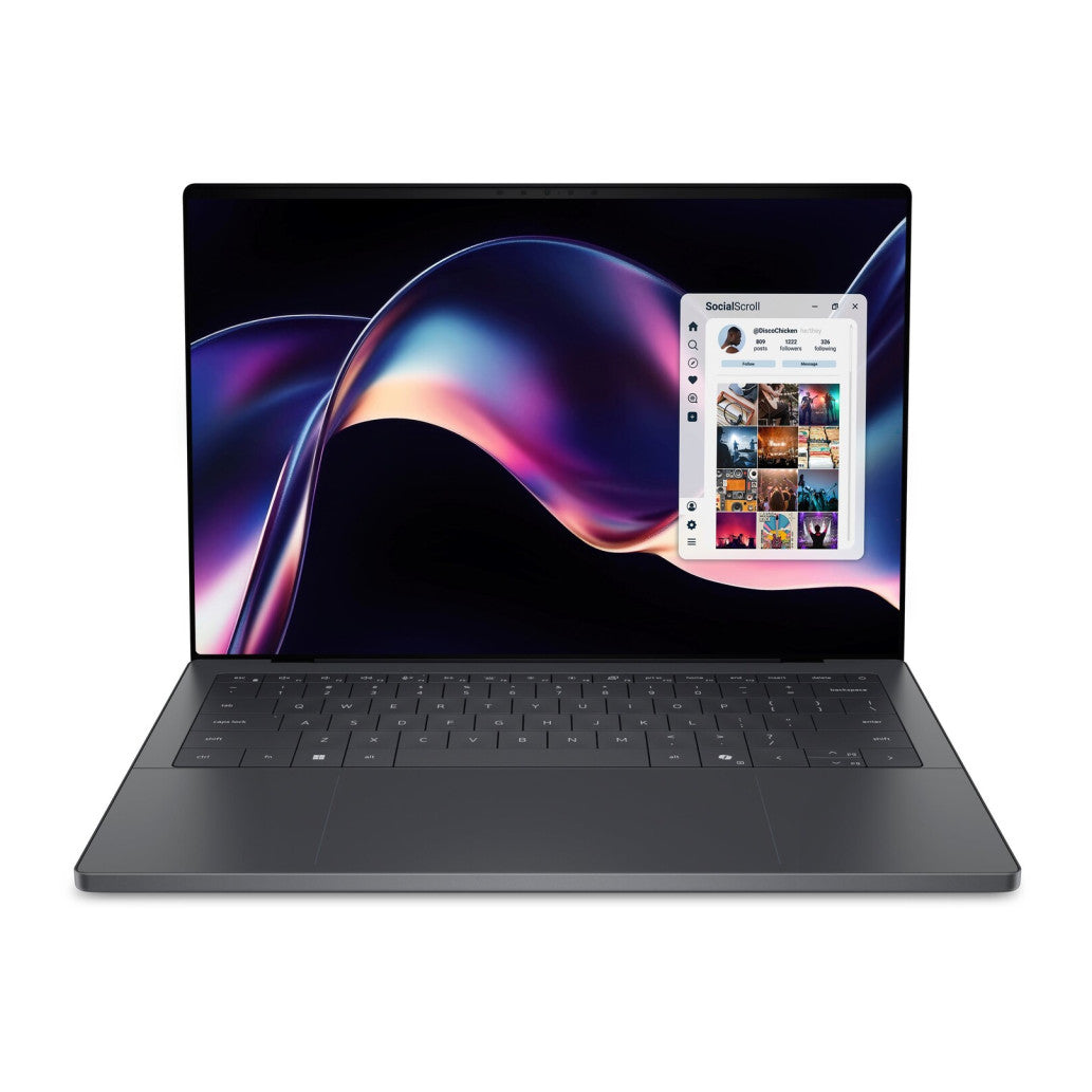 Prenosnik DELL 35,5 cm (14,0") XPS 14 2880x1800 OLED na dotik 500nit 120Hz Ultra X7-358H/32GB/SSD1TB/BL/AI Chip: 50 TOPs/ALU/Intel Arc B390/Win11Pro (210-BTML-T)