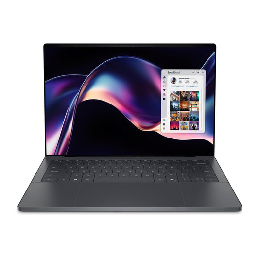 Prenosnik DELL 35,5 cm (14,0") XPS 14 2880x1800 OLED na dotik 500nit 120Hz Ultra X7-358H/32GB/SSD1TB/BL/AI Chip: 50 TOPs/ALU/Intel Arc B390/Win11Pro (210-BTML-T)