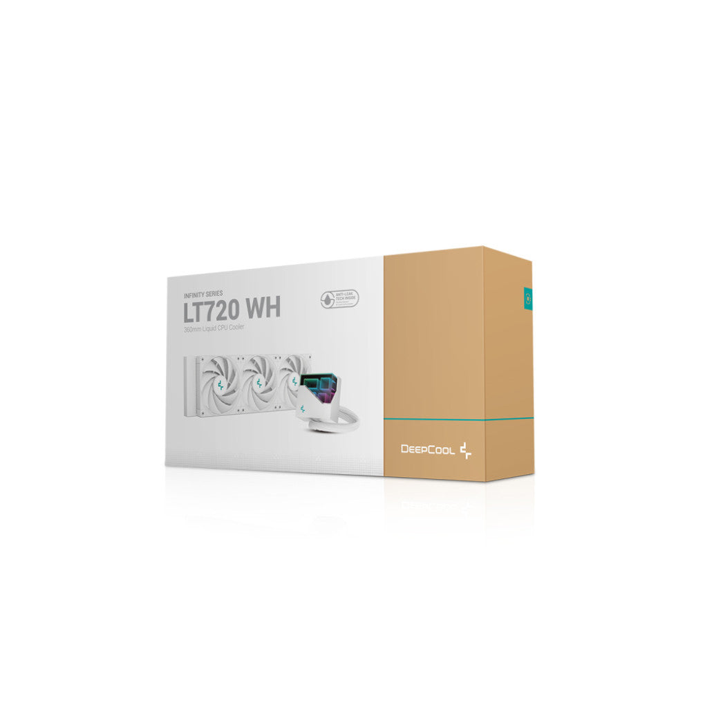 Vodno hlajenje DeepCool LT720 - 360mm bela (R-LT720-WHAMNF-G-1)