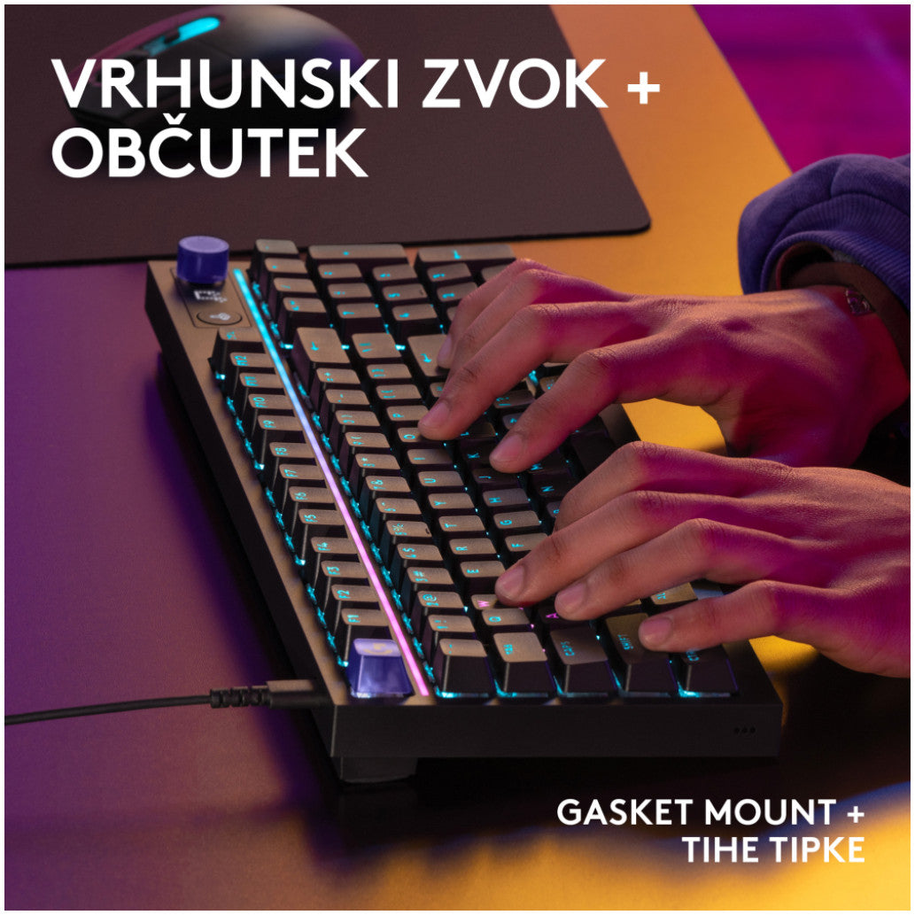 Gaming Tipkovnica Žična Logitech G316 X 98 | SLO gravura črna RGB (920-014201)