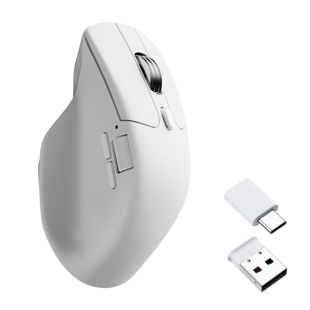 Miš brezžična, bluetooth, USB Keychron M6 Light 12000DPI 7 gumbov bela (M6S-B72)