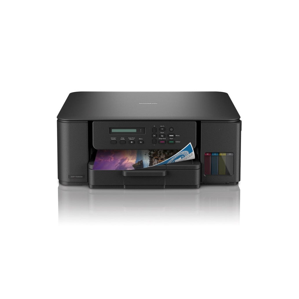 Tiskalnik multifunkcijski brizgalni barvni Brother DCP-T530DW A4 duplex tisk enostransko skeniranje USB WiFi 16ppm (DCPT530DWYJ1)