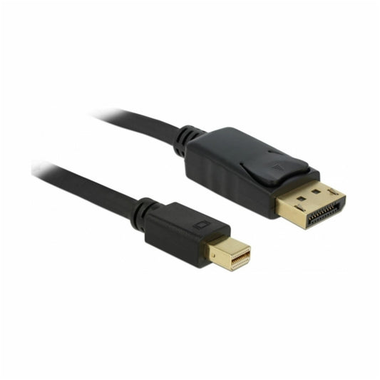 Kabel DisplayPortmini(m)=>DisplayPort(m) v1.2 3,00m 4K/60Hz črn Delock (82699)