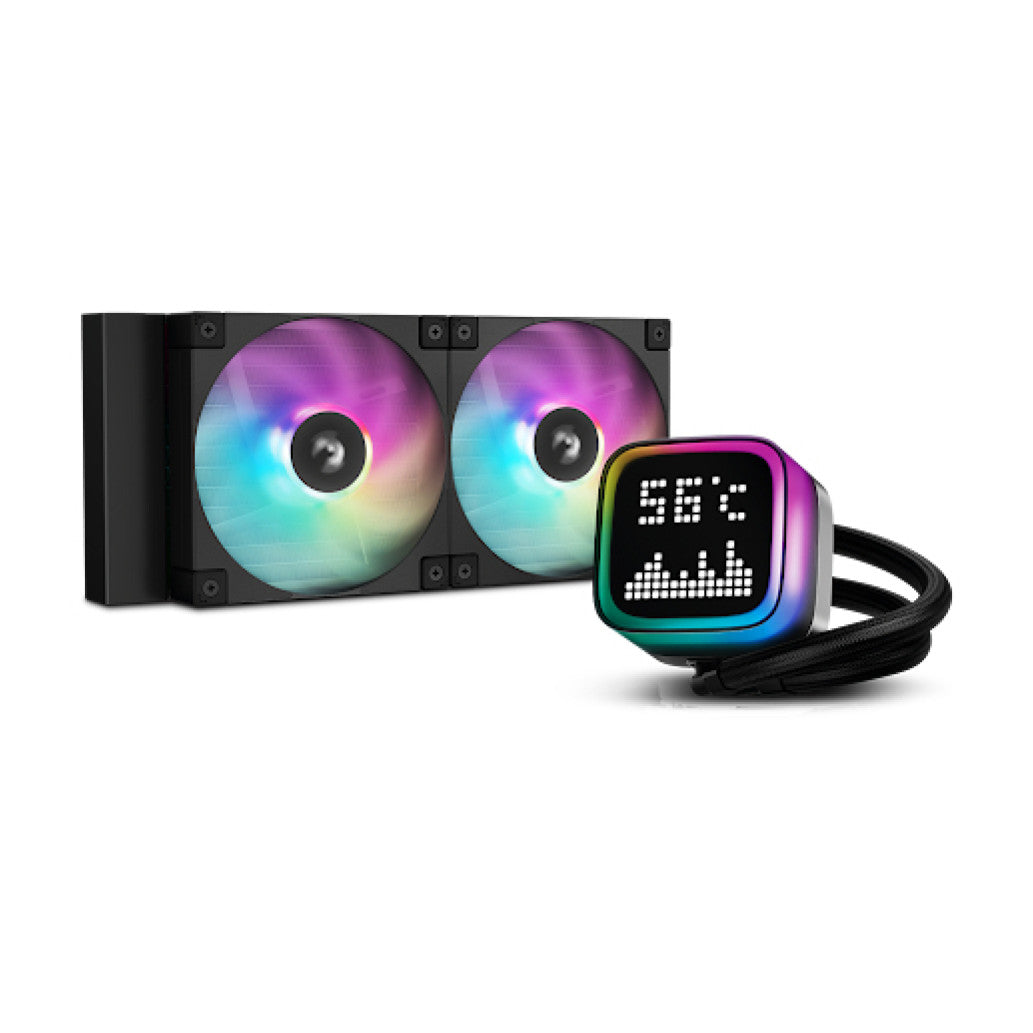 Vodno hlajenje DeepCool LP240 Matrix - 240mm ARGB črna (R-LP240-BKMSNC-G-1)