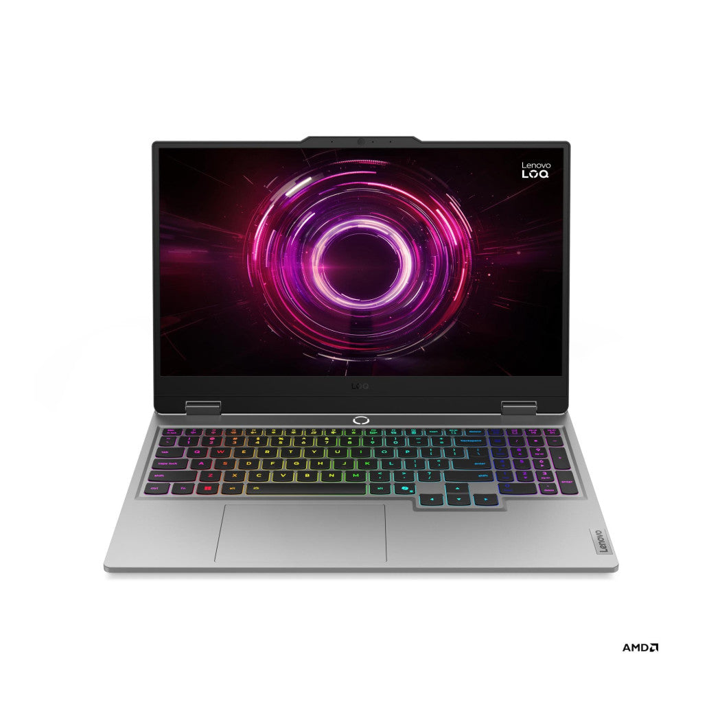 Prenosnik Lenovo 39,6 cm (15,6") LOQ 15 1920x1080 IPS G-SYNC 300nit 144Hz Ryzen 7 250/16GB/SSD1TB/BL RGB/RTX5060-8GB/Win11Home (83JG004MSC)