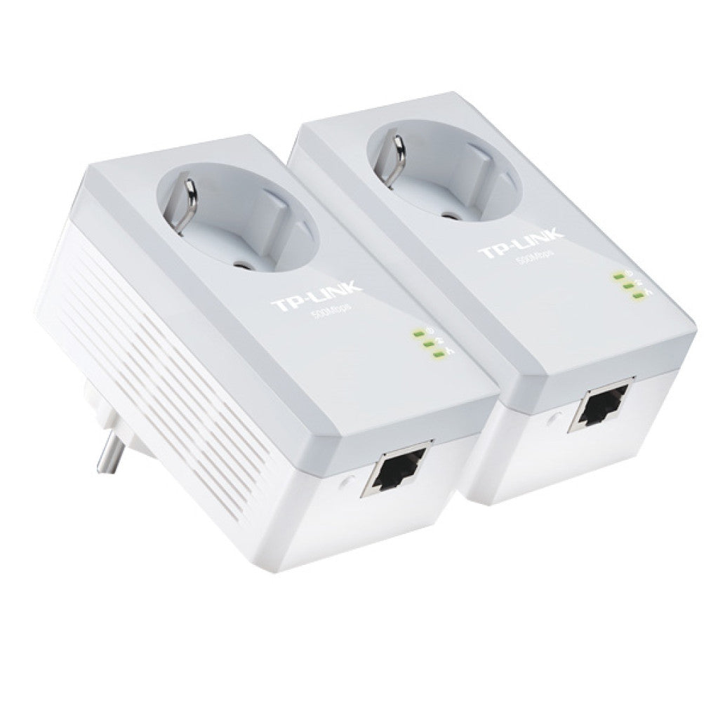 HPAV Powerline 1xLAN RJ45 220V TP-Link 600Mbit/s (1+1) (TL-PA4010PKIT)