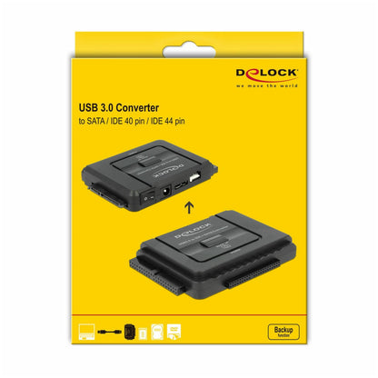 Delock čitalec diskov USB-A 3.0 => IDE in SATA adapter (61486)