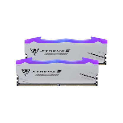 DDR5 32GB 8000MHz CL38 KIT (2x16GB) Patriot RGB Viper Xtreme 5 XMP3.0 1,45V srebrna (PVXR532G80C38KM)