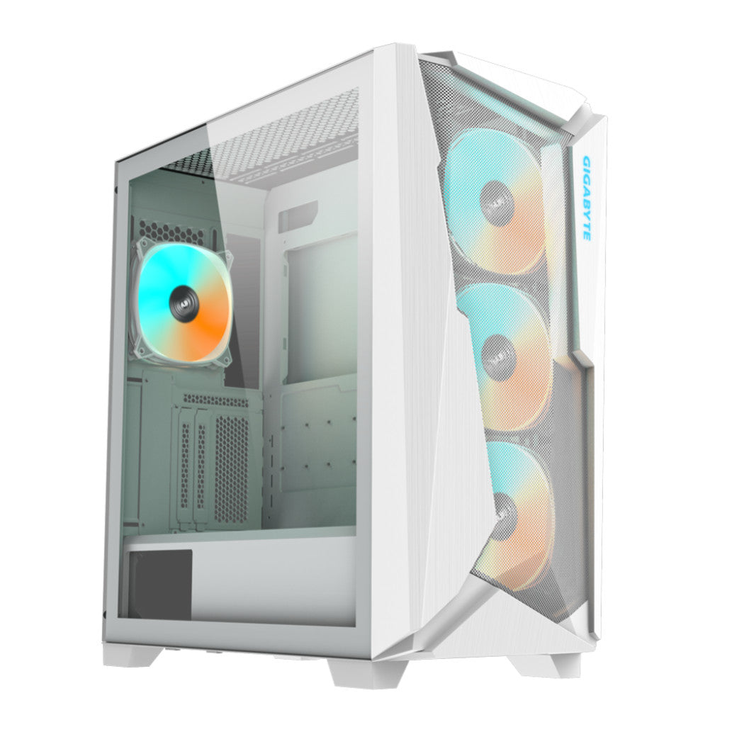 Ohišje GigaByte C301 GLASS V2 ATX - bela RGB