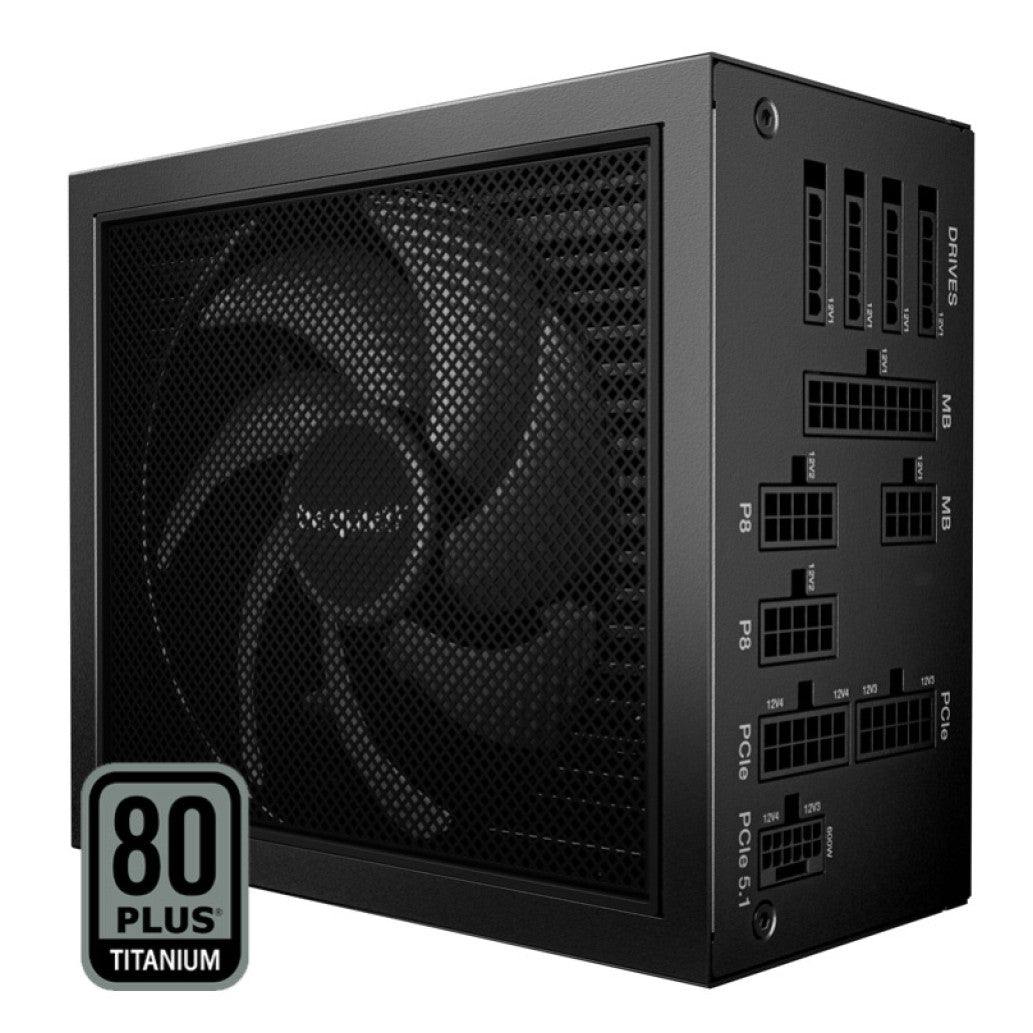 Napajalnik - 1000W be quiet! Titan Dark Power 14 80Plus Titanium 95,5% ATX 3.1 (Gen5) Modular 135mm črna (BP020EU)