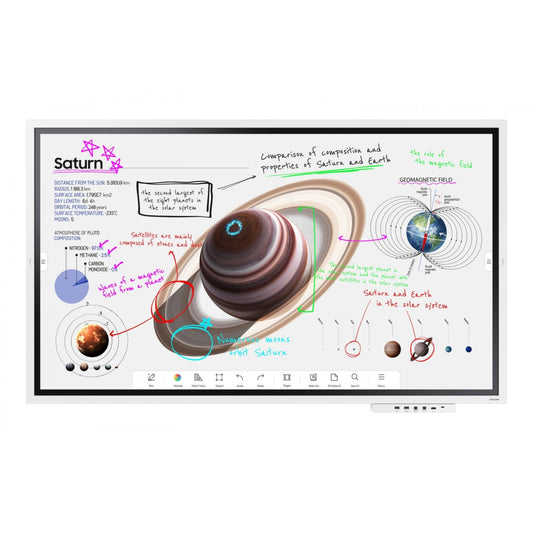 Monitor Samsung 165,1 cm (65,0") LH65WMBWBGCXEN 3840x2160 LFD 60Hz VA 8ms 2x HDMI DisplayPort USB-C 3xUSB  BT WiFi RJ45 HDR