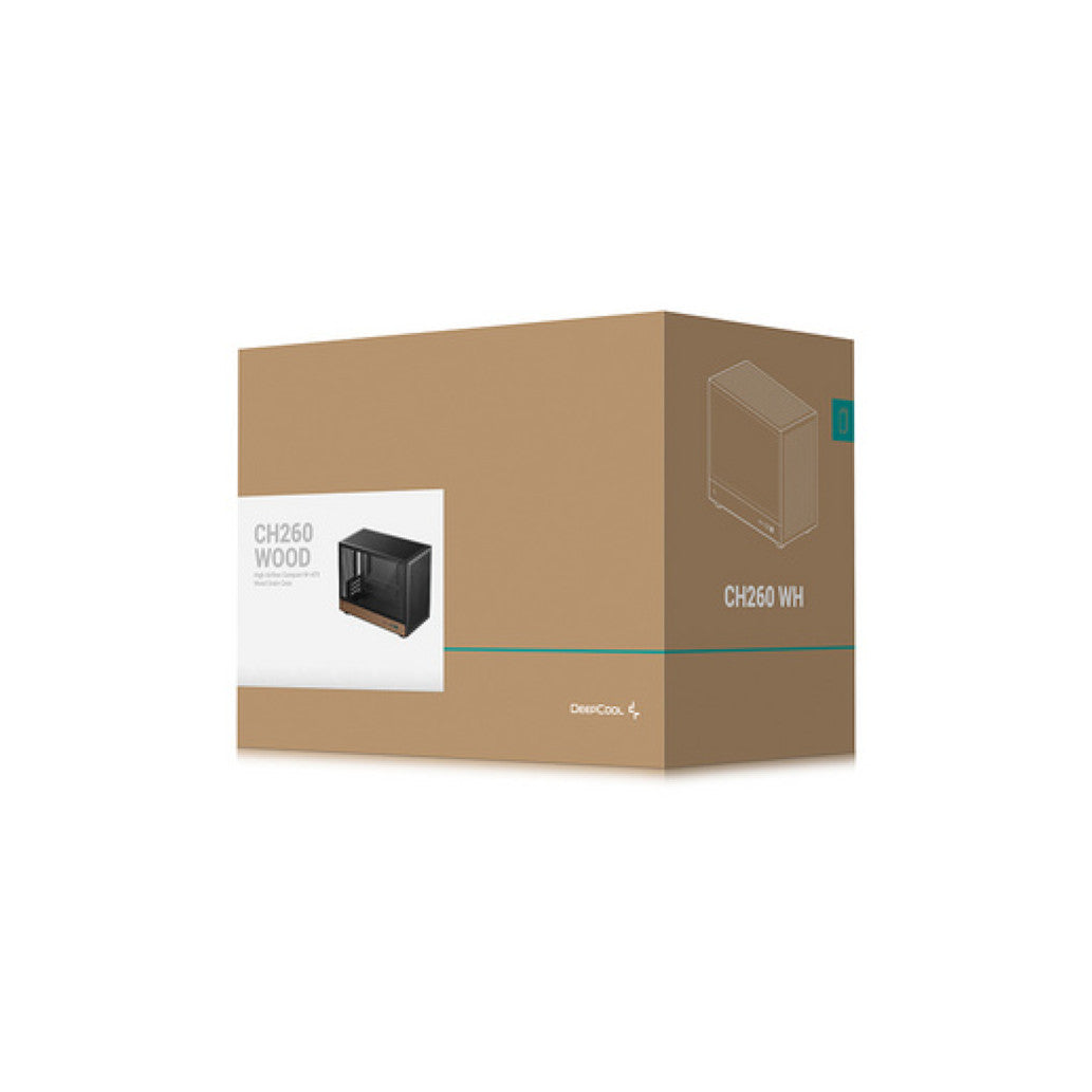 Ohišje Deepcool CH260 WOOD microATX - črna
