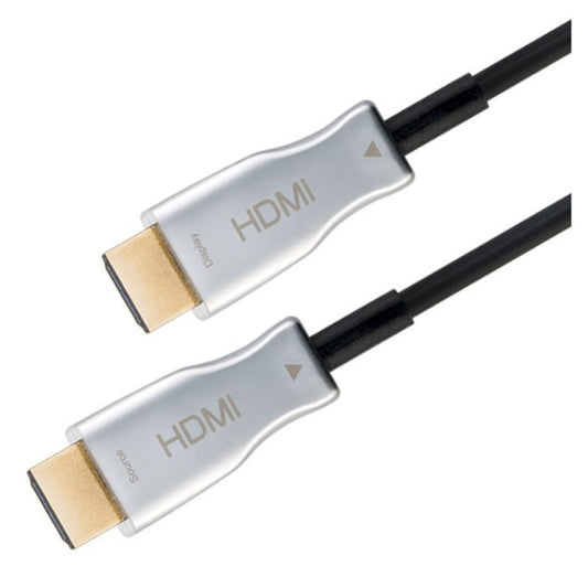 Kabel HDMI(m)=>HDMI(m) v2.1 20,00m UHD 8K/60Hz 48Gb AOC optični hibridni pozlačeni kontakti z ethernet črn Goobay (49884)