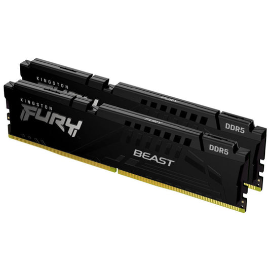 DDR5 16GB 6000MHz CL40 KIT (2x 8GB) Kingston Fury Beast 1,35V Fury črna (KF560C36BBEK2-16)