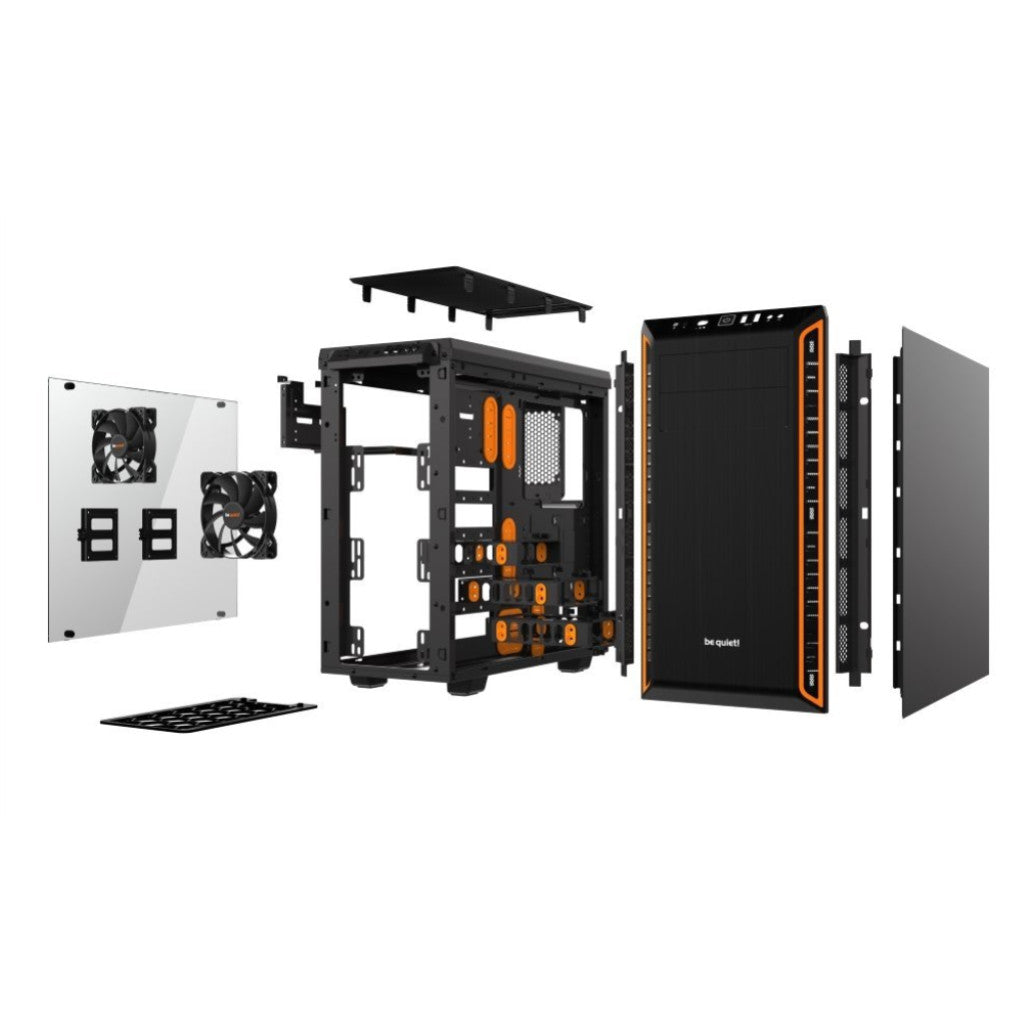 Ohišje Bequiet Pure Base 600 ATX - oranžna / črna