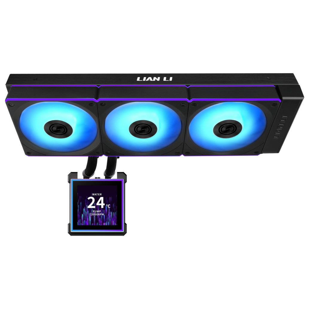 Vodno hlajenje Lian-Li HydroShift II LCD-S - 360mm RGB črna (WASE-996)