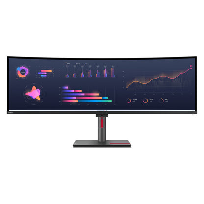 Monitor Lenovo 124,5 cm (49,0") P49w-30 5120x1440 Curved IPS 4ms 2xHDMI DisplayPort 2xThunderbolt4 100W 4xUSB3.2 USB-C-Out HAS Zvočniki 2x5W  DCI-P3-98% RJ45 KVM HDR10 ThinkVision