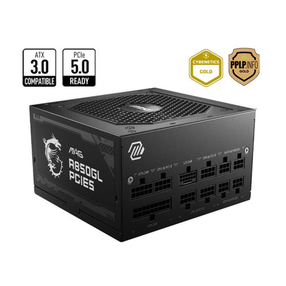 Napajalnik - 850W MSI MAG A850GL Gold 80Plus Gold 90% ATX 3.0 (Gen5) Modular 120mm črna (306-7ZP8A11-CE0)
