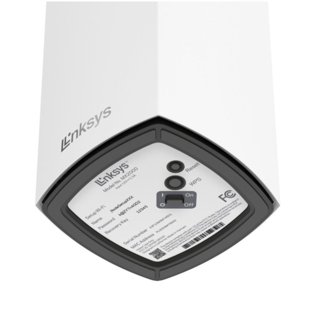 Usmerjevalnik brezžični Linksys Atlas 6 WiFi6 802.11ax AX3000 2402Mbit/s dualband MESH MU-MIMO OFDMA 3xLAN 2x notranja antena 1x Pack (MX2001-KE)