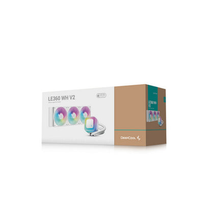 Vodno hlajenje DeepCool LE360 WH V2 - 360mm ARGB bela (R-LE360-WHAMMN-G-2)
