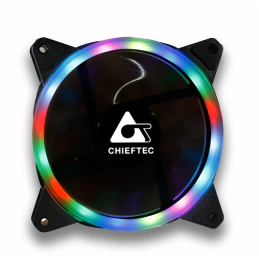 Ventilator Chieftec AF-12RGB 120mm, črna RGB