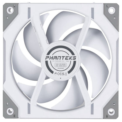 Ventilator Phanteks D30 120mm bela RGB Reverse Airflow
