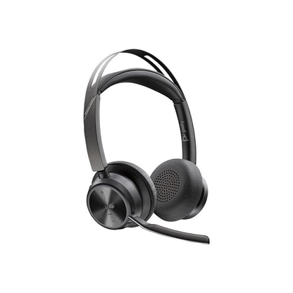 Slušalke brezžične HP naglavne z mikrofonom BT USB-C/USB-A Voyager Focus 2 črna ANC s stojalom za polnjenje (9T9J6AA#AC3)