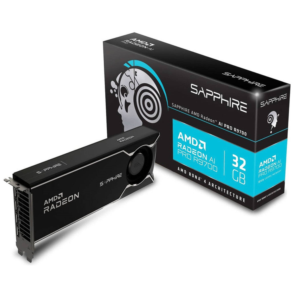 Grafična kartica AI Pro Sapphire R9700 - 32GB GDDR6  | 4xDisplayport 2.1a (32358-01-20G)