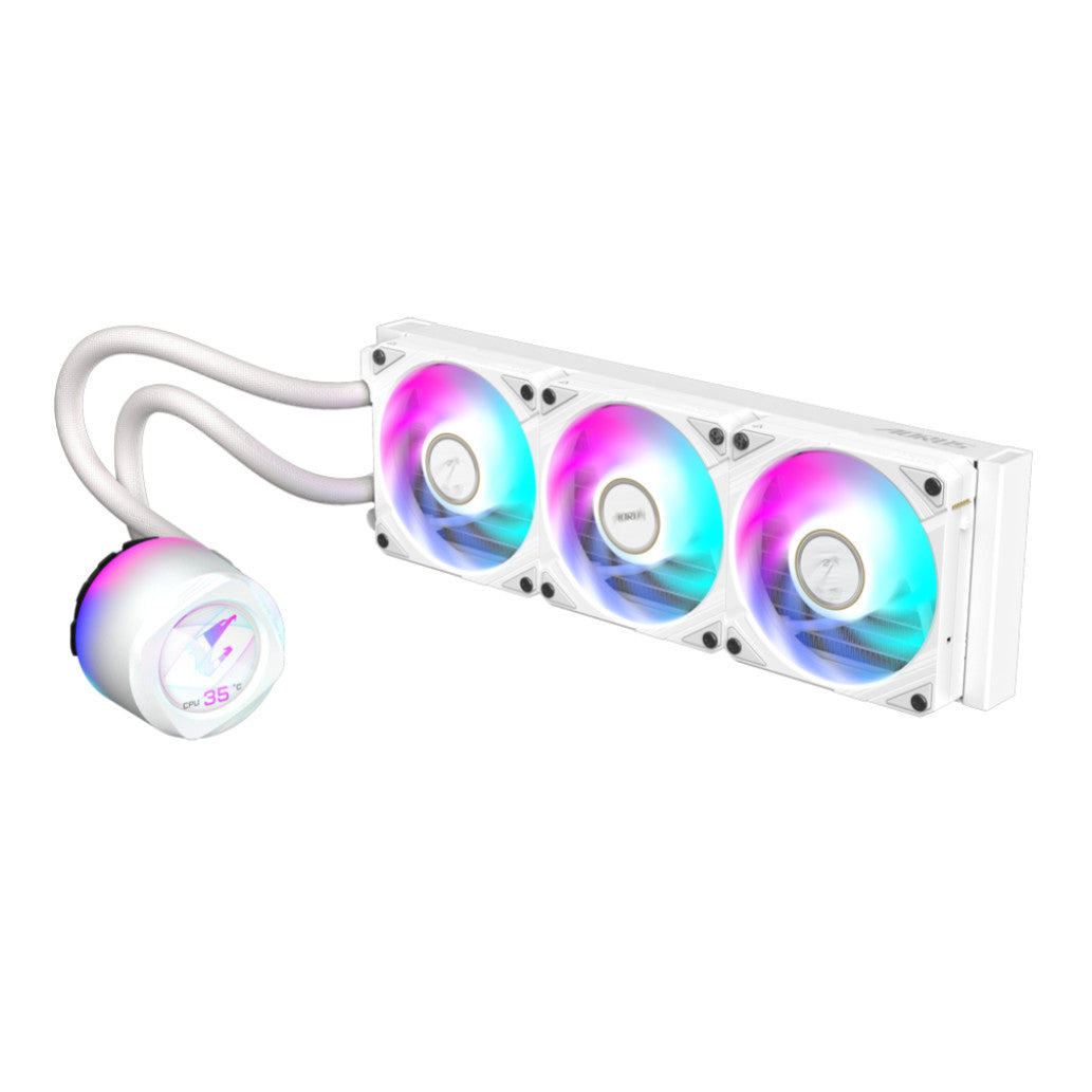 Vodno hlajenje Gigabyte AORUS WATERFORCE X II - 360mm RGB bela (AORUS WATERFORCEX II 360 ICE)