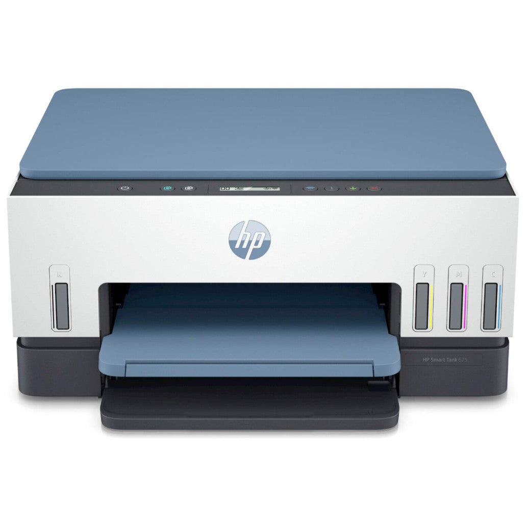 Tiskalnik multifunkcijski brizgalni barvni HP Smart Tank 675 A4 duplex skeniranje USB WiFi 20ppm Cashback 1.8.2025-31.10.2026 – 20€ (28C12A#670)