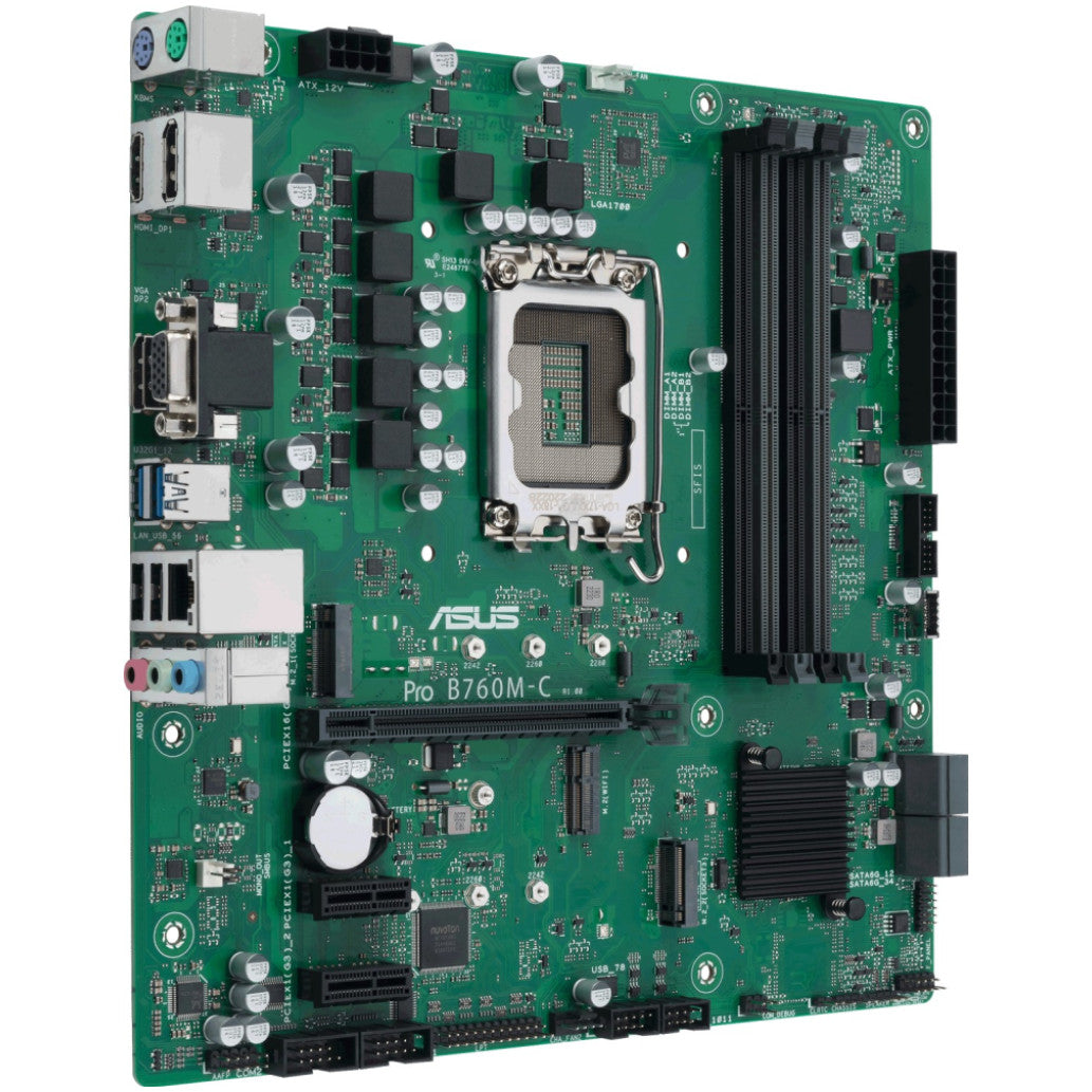 Osnovna plošča 1700 ASUS PRO B760M-C-CSM DDR5 2x M.2 VGA HDMI 2xDisplayPort (90MB1DX0-M0EAYC)