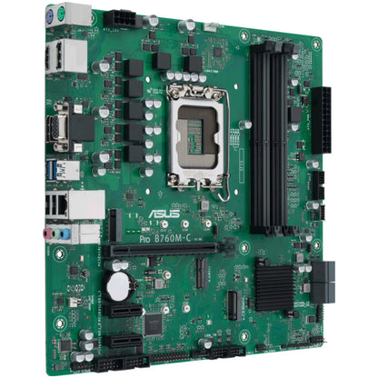 Osnovna plošča 1700 ASUS PRO B760M-C-CSM DDR5 2x M.2 VGA HDMI 2xDisplayPort (90MB1DX0-M0EAYC)