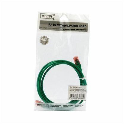 KABEL PATCH UTP Cat 6 0,5m RJ45 Digitus zelen (DK-1617-005/G)