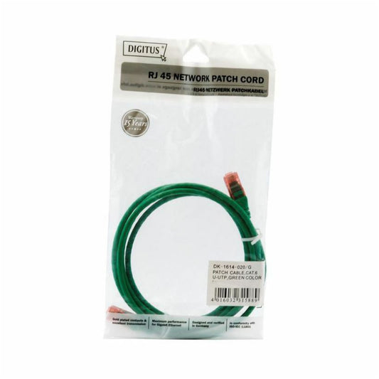 KABEL PATCH UTP Cat 6 0,5m RJ45 Digitus zelen (DK-1617-005/G)