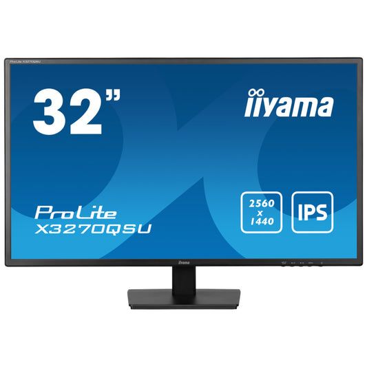 Monitor Iiyama 68,6 cm (27,0") X3270QSU-B1 2560x1440 Gaming 100Hz IPS 3ms 2xHDMI DisplayPort 3xUSB3.2 Zvočniki  ProLite