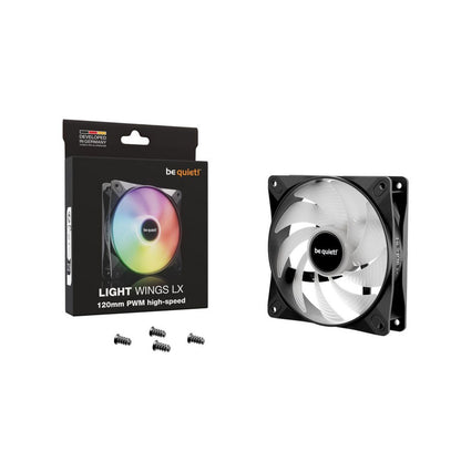 Ventilator be quiet! Light Wings LX High Speed 120mm črna RGB