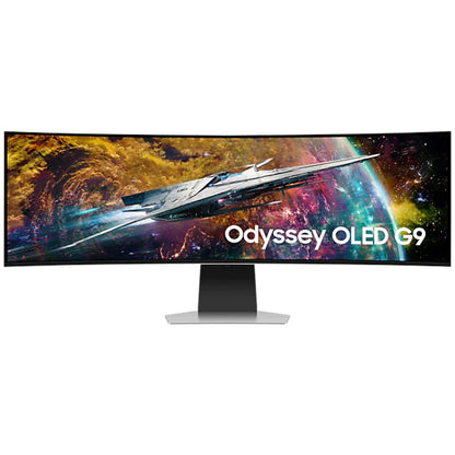 Monitor Samsung 126 cm (49,0") S49CG954SU 5120x1440 Curved Gaming Tizen 240Hz OLED 0,03ms HDMI Mini-HDMI DisplayPort 2xUSB3.0 HAS Zvočniki 2x5W  DCI-P3-99% FreeSync Premium PRO G-Sync Compatible BT Wi
