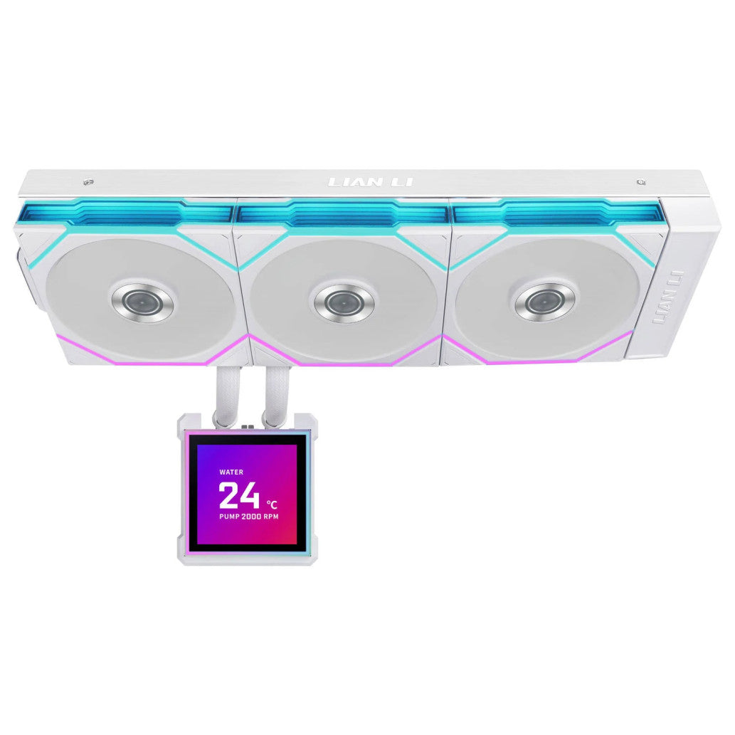 Vodno hlajenje Lian-Li HydroShift II LCD-S 360TL - 360mm RGB bela (WASE-999)